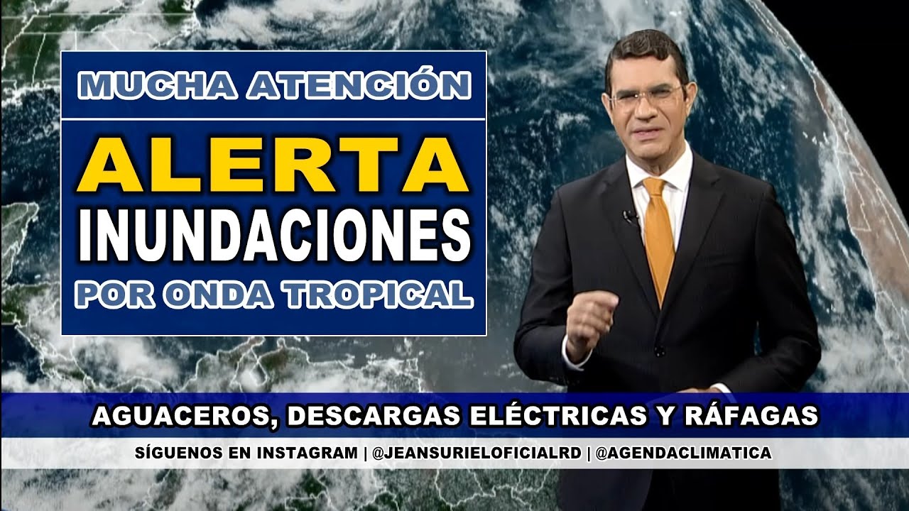 Sábado 23 agosto | Lluvias aumentarán en las próximas horas en RD