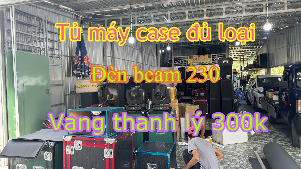 15/1/2026 tủ máy case đủ loại. Đèn beam 230. Vang thanh lý 300k lh 0397032422