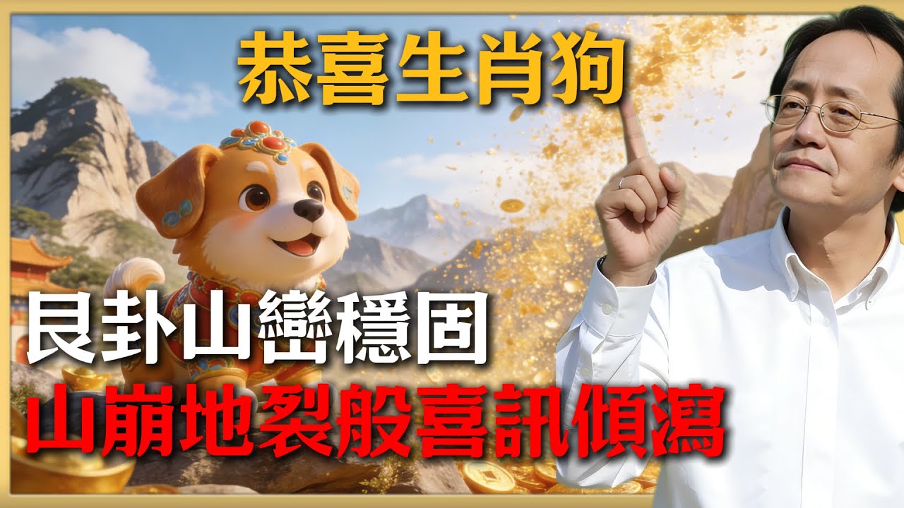 狗年朋友注意！1月20～22日艮卦山巒穩固，家中山崩地裂般喜訊傾瀉！用易經倪海廈法門鎖定年關橫財，不看後悔辭舊無喜！#倪海廈 #命理 #生肖 #運勢