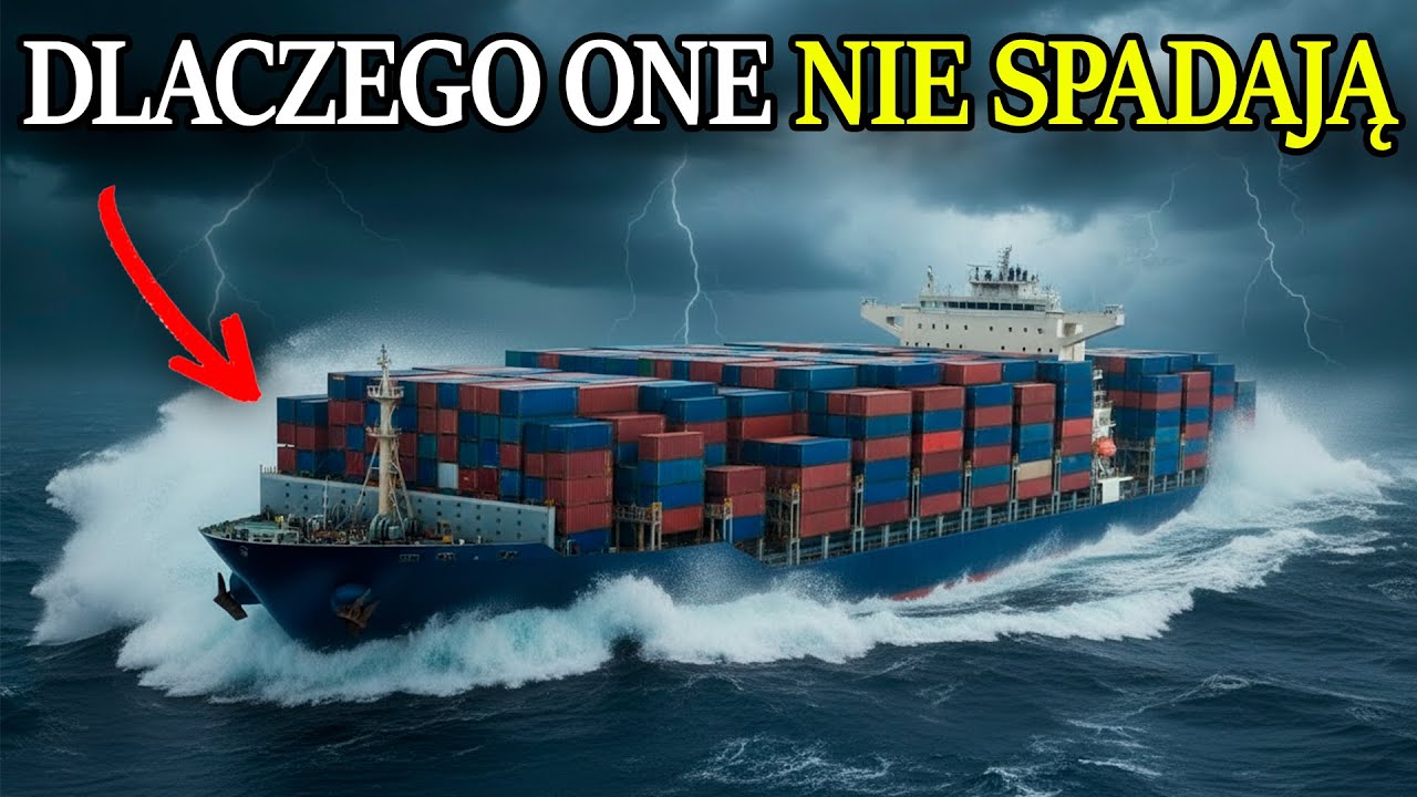 Dlaczego kontenery nie spadają z kontenerowca?