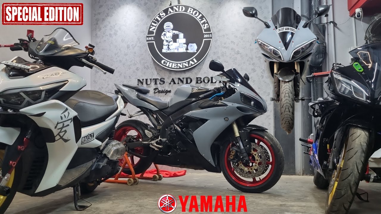 YAMAHA R1 SUPERBIKE, R15, AEROX ACCESSORIES & PAINTING SHOP IN CHENNAI | Nutsandbolts | ARK Diaries