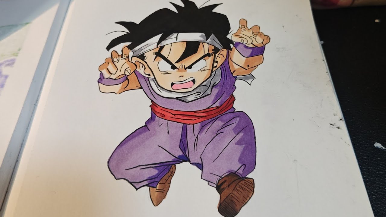 子供達がハマっていたドラゴンボールのキャラ練習は難しい（かき始めて2年1ヶ月）