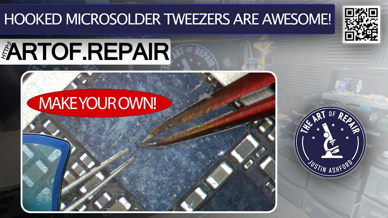 😄 Make your own  🔬 AOR Hooked SUPERIOR MICROSOLDERING Tweezers TODAY! 😄