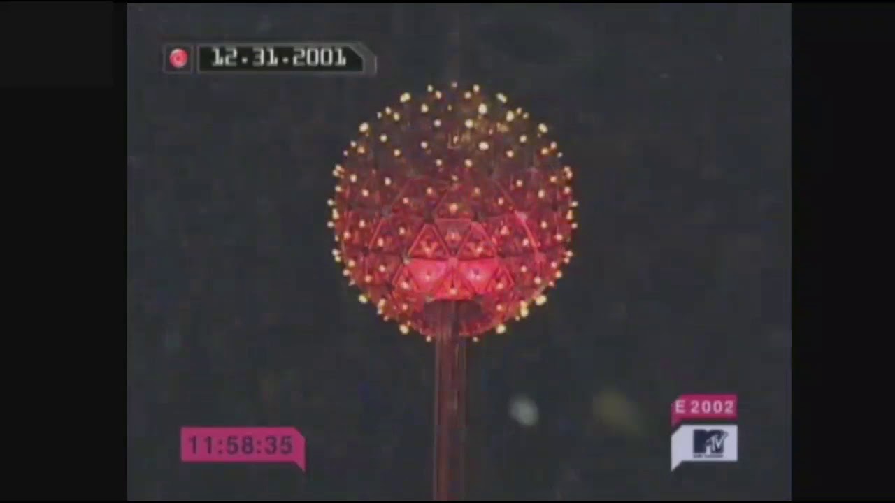 MTV 2002 NYE Times Square Ball Drop [Rare] (Slightly improved audio + Slightly extended)