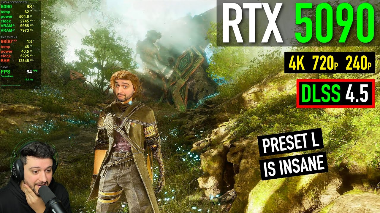 RTX 5090 - Clair Obscur: Expedition 33 - DLSS 4.5 down to 240p!