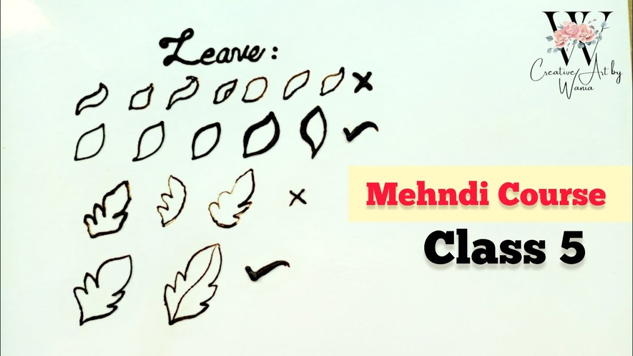 Mehndi course | mehndi classes for beginners | mehndi class | mehndi basic elements
