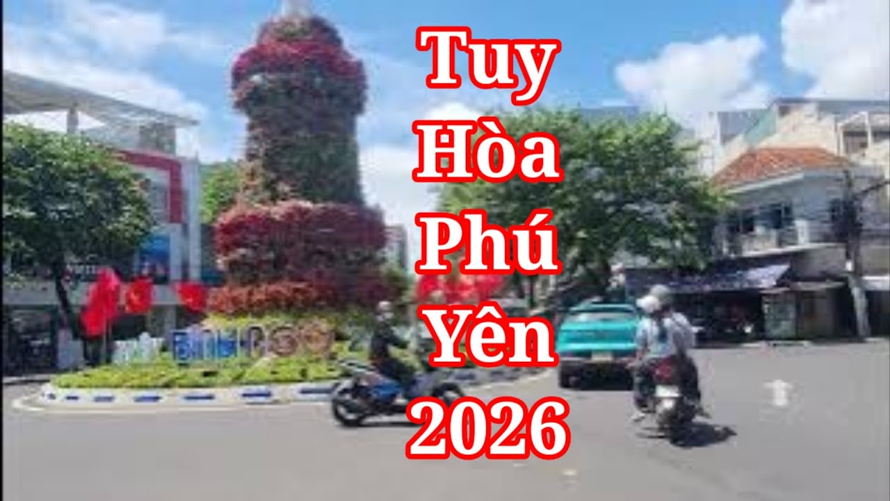 Du Lịch bằng xe máy vòng quanh đường phố Tuy Hòa Phú Yên năm 2026 cảnh quan rất đẹp lòng người