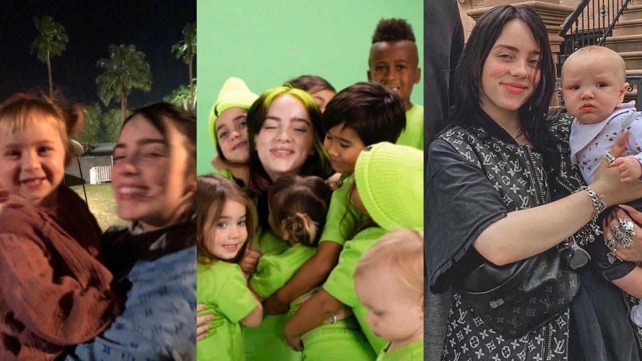 BILLIE EILISH WITH BABIES AND KIDS