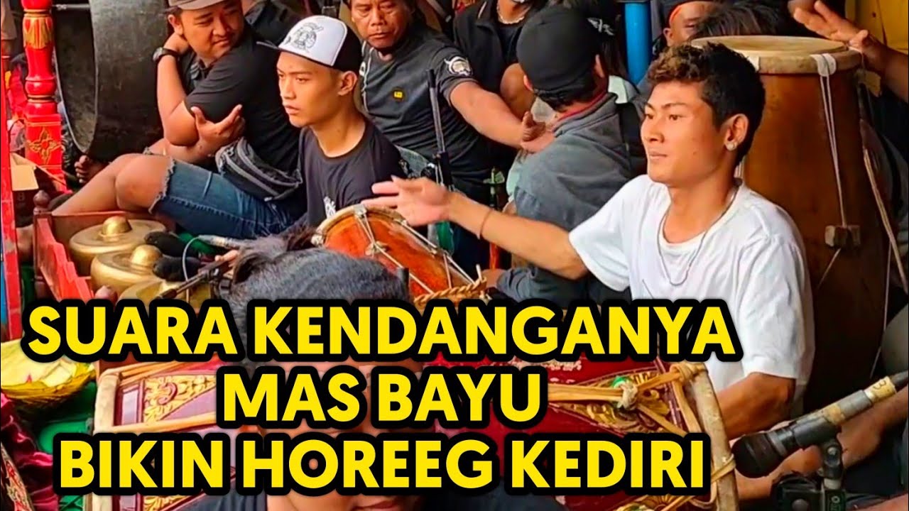 ENAK BANGET SUARANE.!! BAYU KENDANG IRINGI TARI BUJANG GANONG BIKIN HEBOH PENONTON LIVE IN KEDIRI