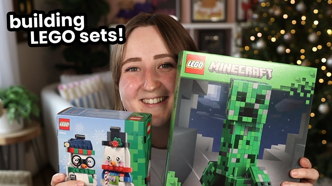 Building LEGO Minecraft sets