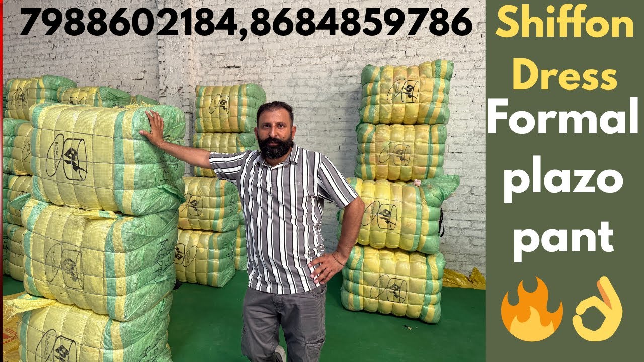 शिफ़ोन ड्रैस90 और फॉर्मल प्लाजो पैंट45 लाइव बेल ओपनिंग 2 बेल के SUMMER SURPLUS CLOTHES IN PANIPAT 🔥