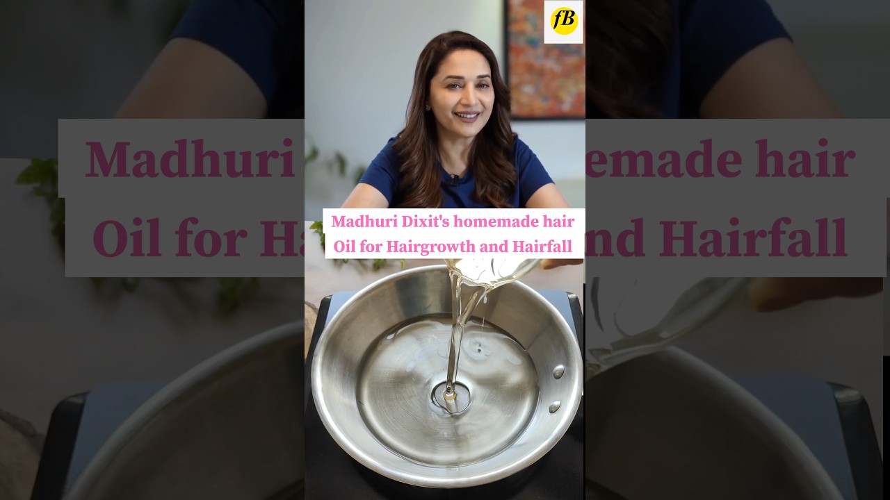 Madhuri Dixit's Hair oil for Hairgrowth and Hairfall. #shorts #hairoilsforgrowth #hairfall