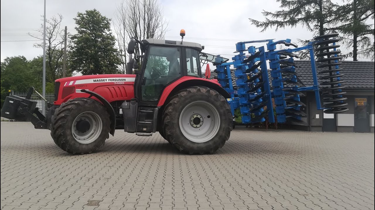 Nowy nabytek na wesoło MANDAM GAL 4 METYRY Massey ferguson 7480 W GR ŚLUSARZ