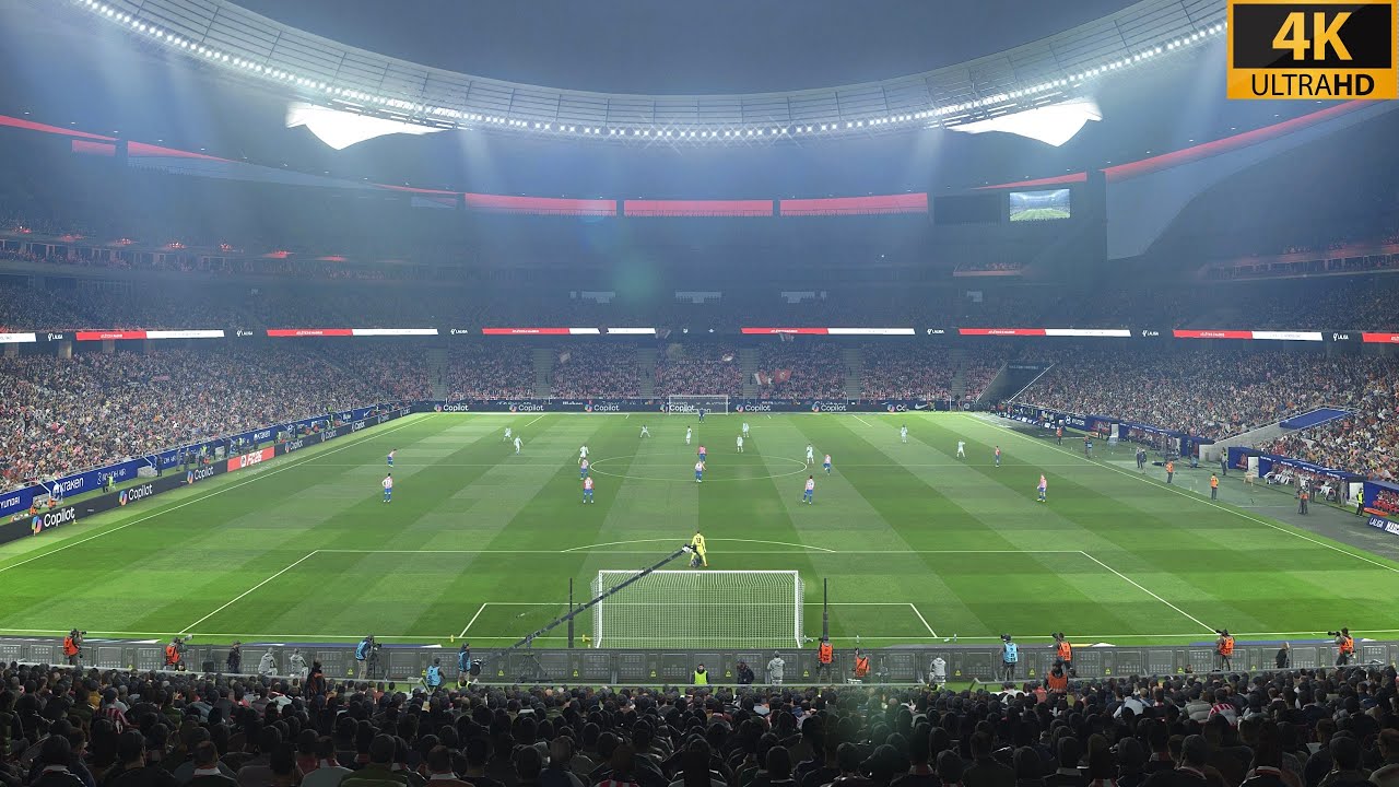 4K | PES2021 Ultra Realism Mod & Gameplay -  Atlético Madrid vs Betis - Laliga |Metropolitano New