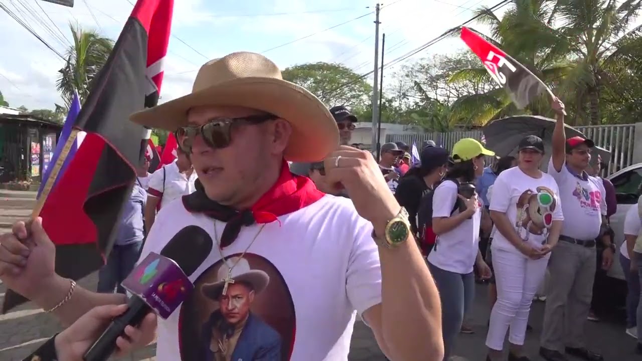 Militancia Sandinista camina en respaldo a la paz y soberanía de Nicaragua