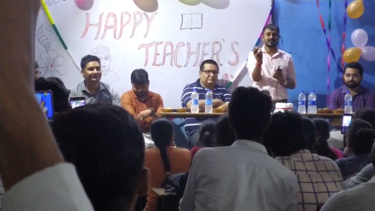 Excellentvision technical Academy prayagraj happy teachers day celebration ravi sir speech 2022