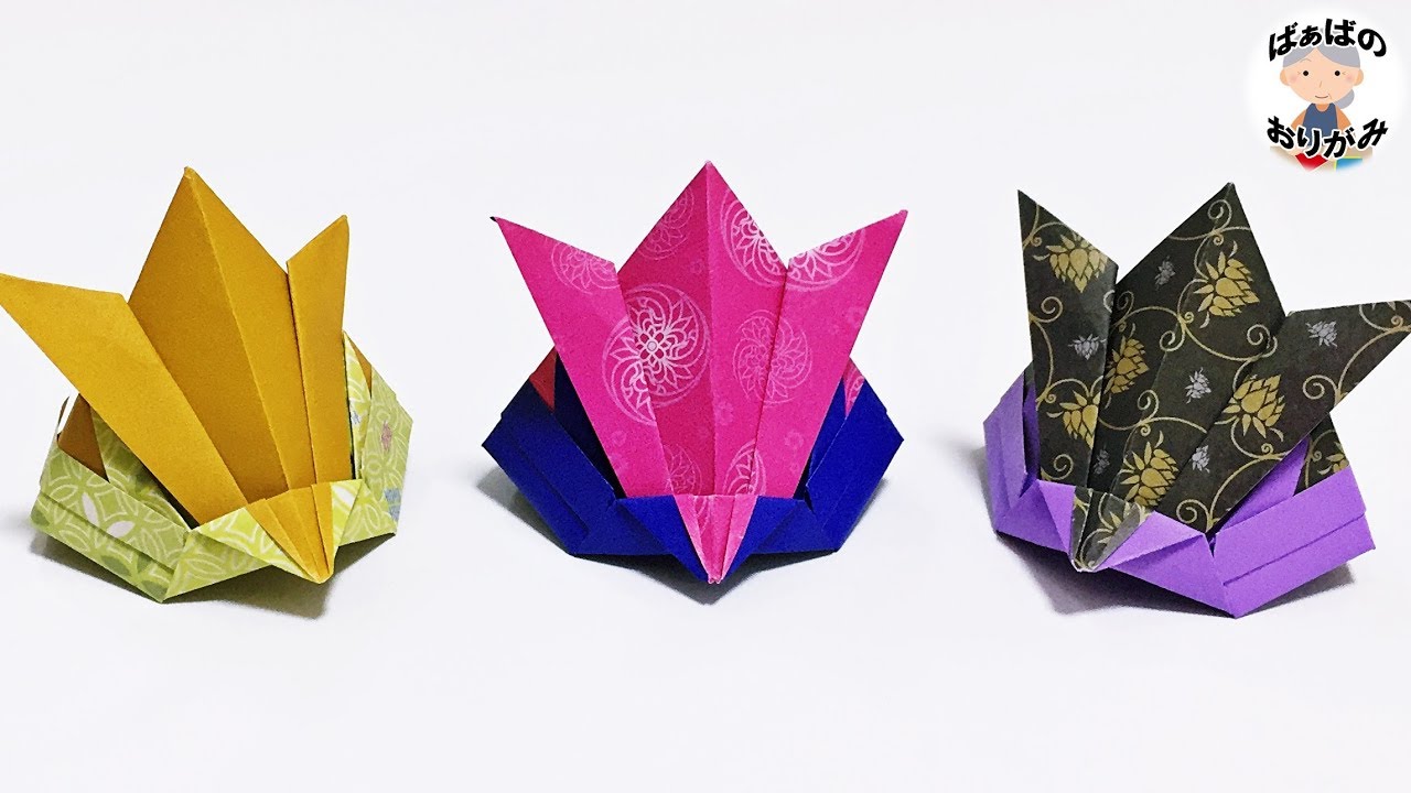 【折り紙】兜のかっこいい折り方【音声解説あり】Origami Samurai Helmet 子供の日シリーズ#15 / ばぁばの折り紙