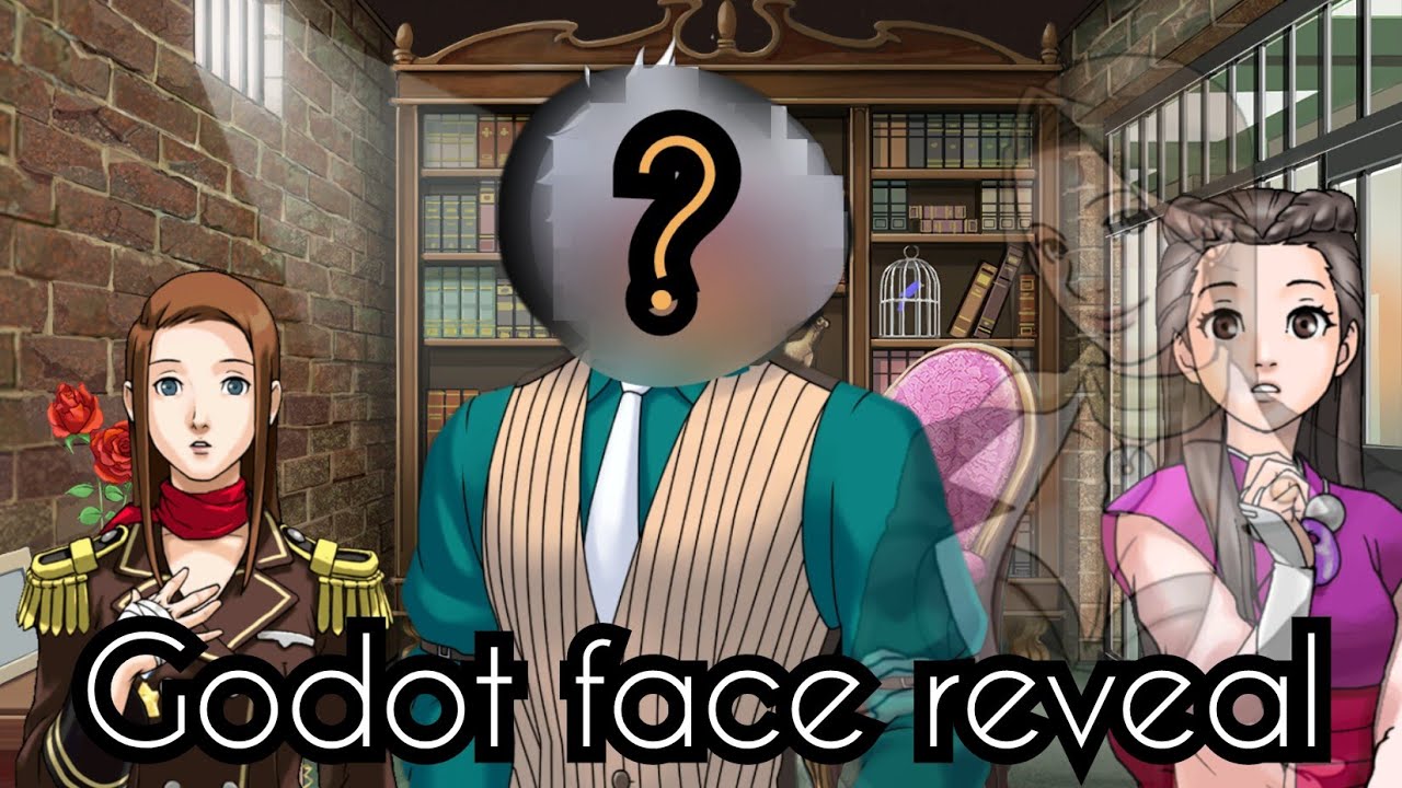 Godot takes off his mask (objection.lol)