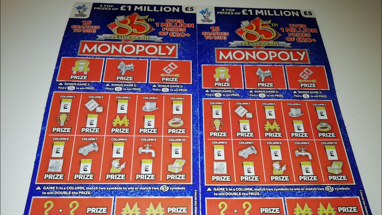 &pound;5 Monopoly Scratch Cards. Lucky or Not?🍀🍀🍀