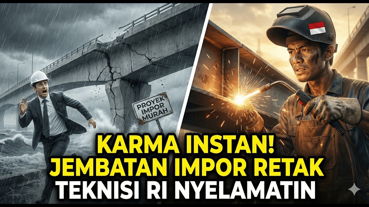 ANGGAP REMEH INDONESIA! Negara Ini Menyesal Seumur Hidup Saat Jembatan Barunya Retak Dihantam Badai!