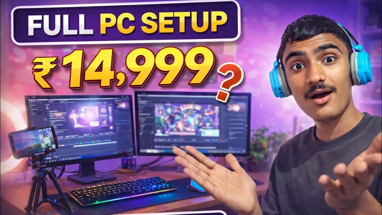 Full PC Setup in 14999 Rupees Only 😲 