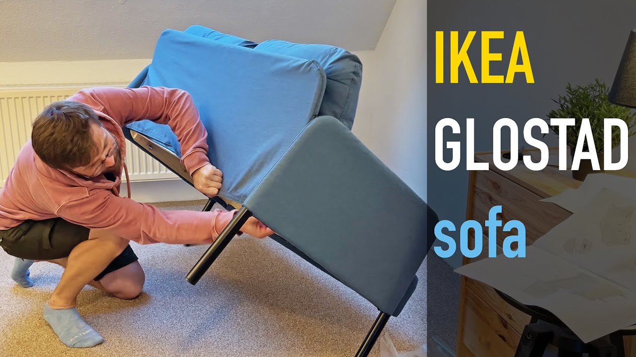 IKEA GLOSTAD sofa - Complete Step-by-Step Assembly Process