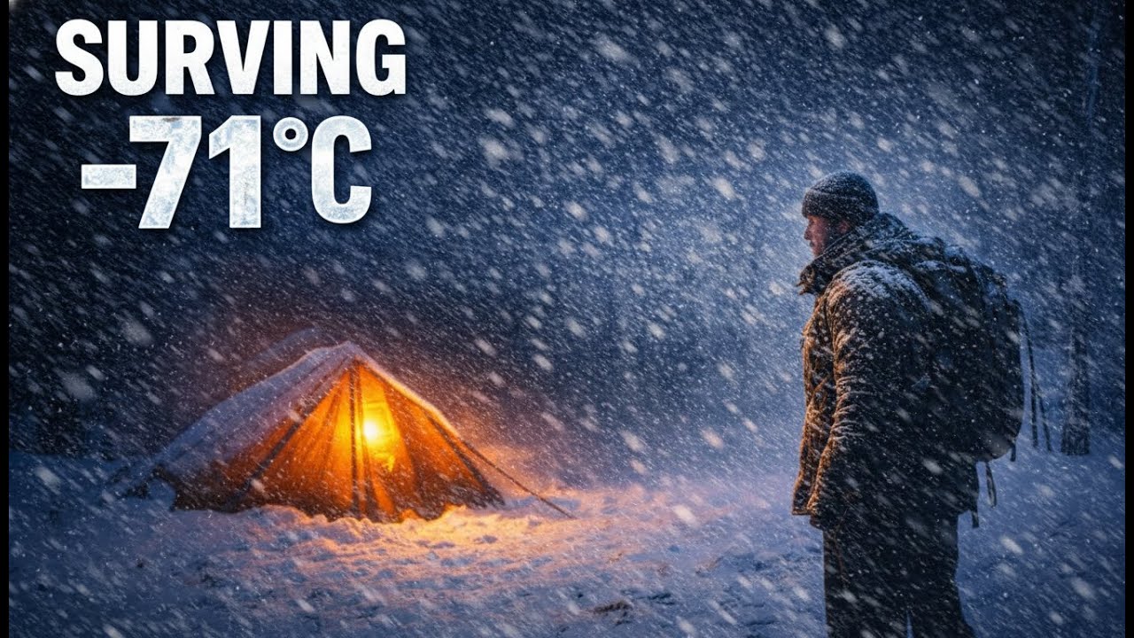 Surviving a Deadly −71°C Blizzard in a Hot Tent | Off Grid Life in Deep Snow
