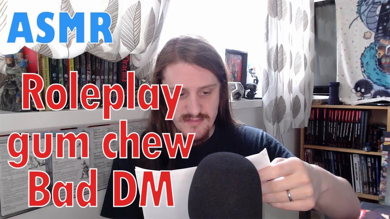 ASMR Roleplay Gum Chewing | Bad D&D Game Master | Relaxing whsipers and mouth sounds to sleep to