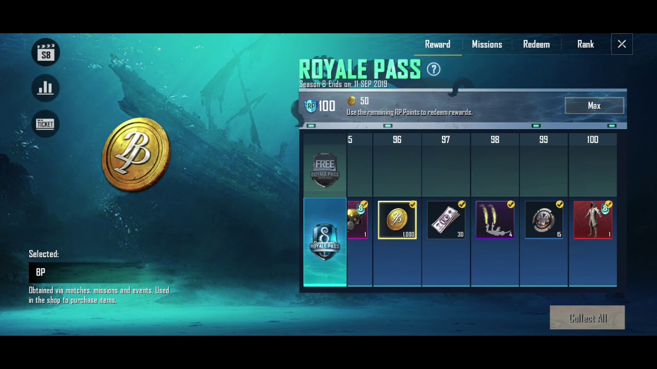 PUBG MOBILE: RP RANK 100 REWARDS💯