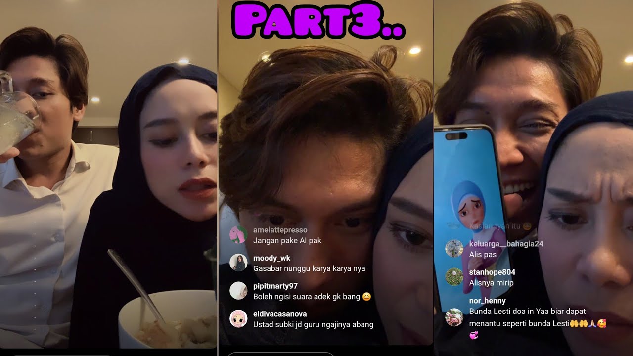 LIVE part3 LESTI KEJORA & RIZKY BILLAR ROMANTIS BANGET, EDISI BEGADANG SAMA PAPA BUNDA LESTI🥰