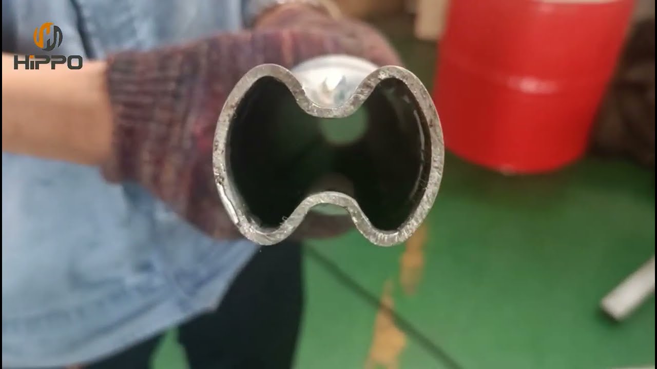 greenhouse galvanised round tube swaging