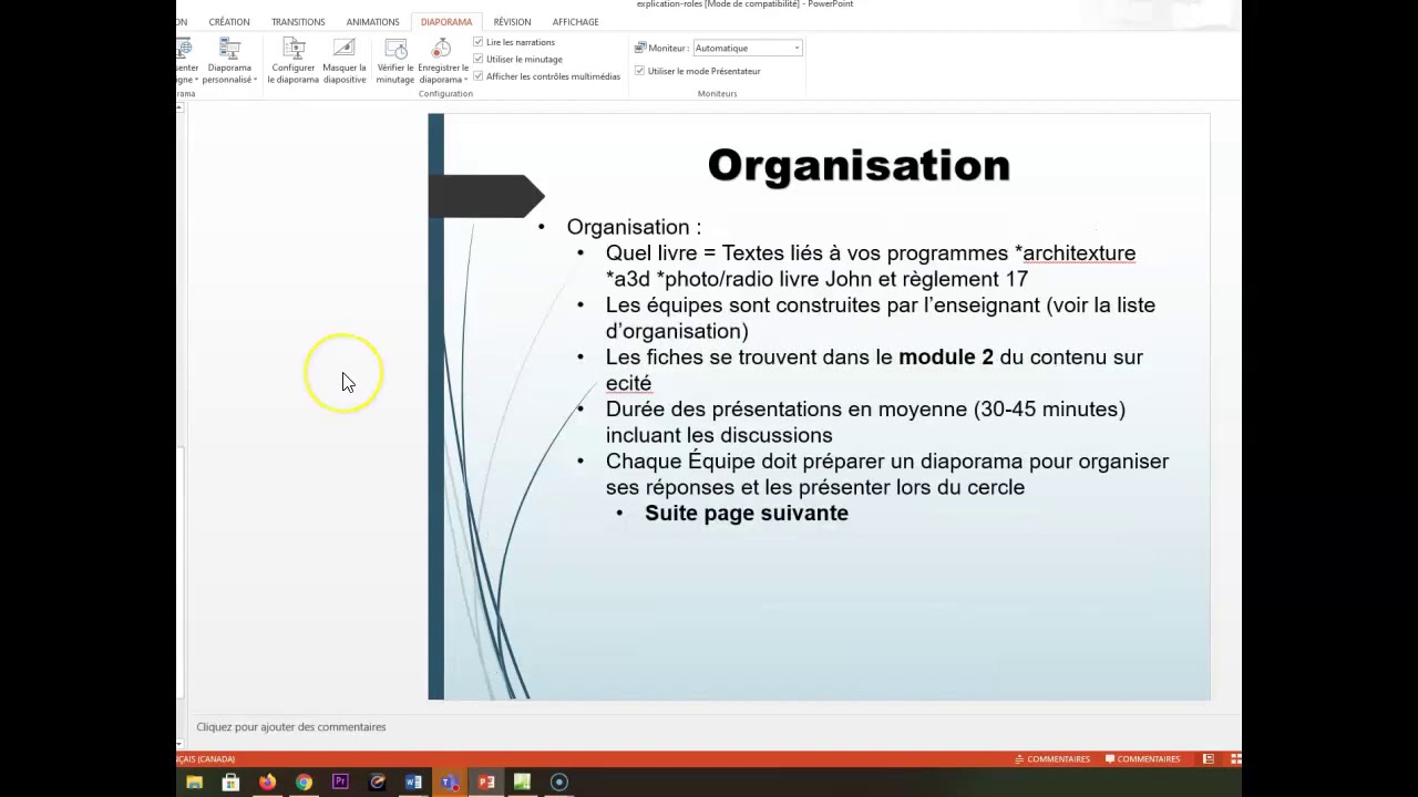 Cercle de lecture - explication