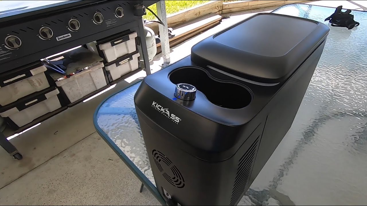 kickass 13 litre centre console fridge