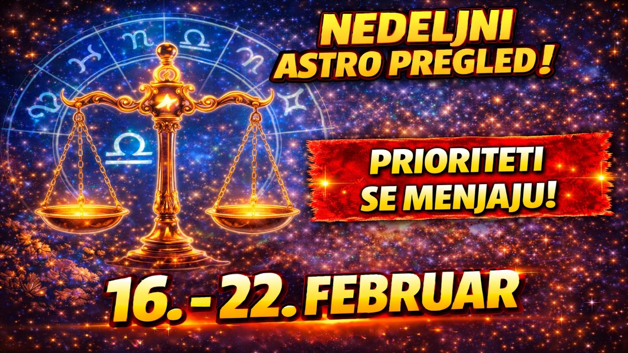 ♎ VAGA NEDELJNI PREGLED | 16 - 22.  FEBRUAR | POMRAČENJE SUNCA MENJA TOK