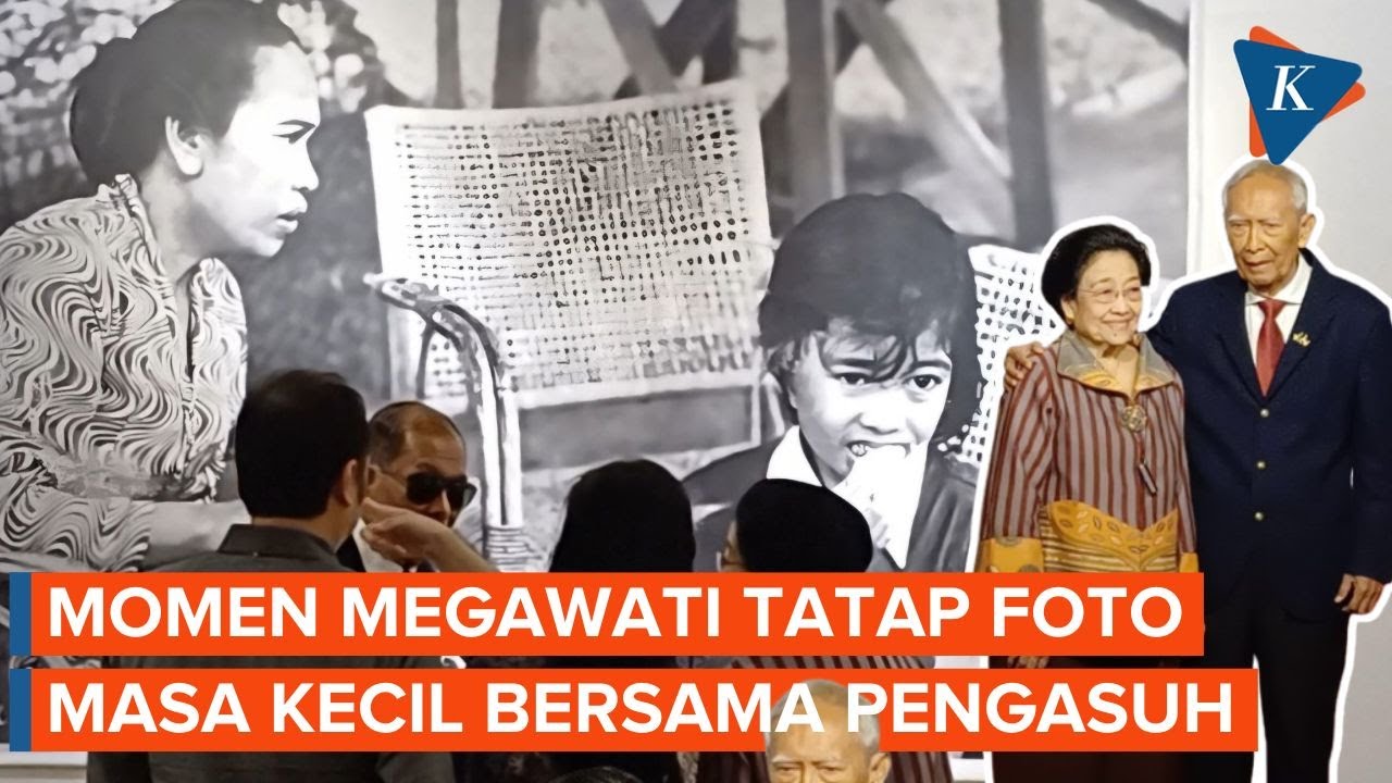 Megawati Tengok Pameran Foto Guntur Soekarnoputra, Pandang Foto Masa Kecil