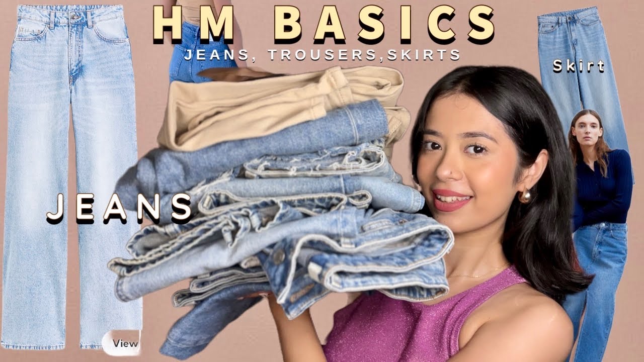 H&M BASICS Ep: 2| Jeans, Skirts, Trousers | H&M India | #hmsale #hmindia #hmtryon