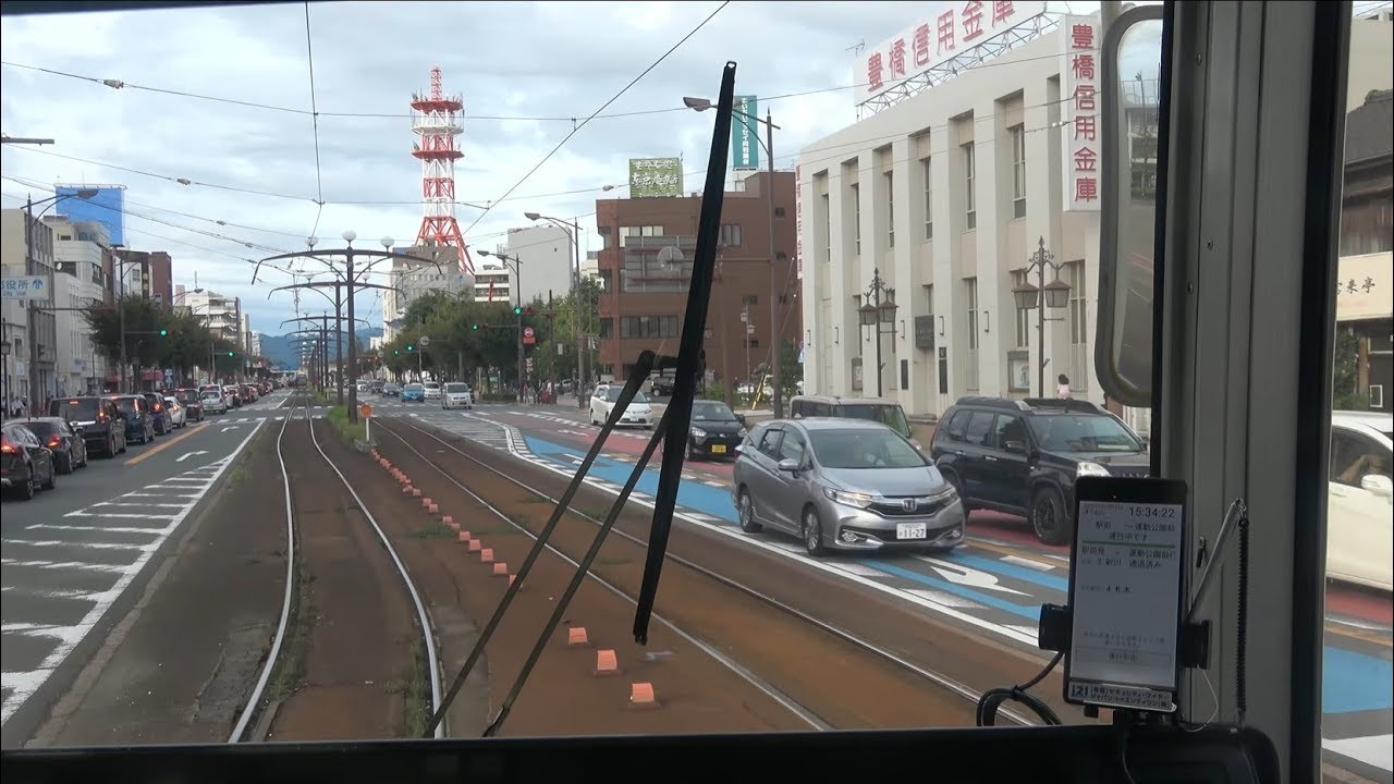 【4K前面展望映像】豊橋鉄道モ800形 駅前→運動公園前【臨時増発ダイヤ】