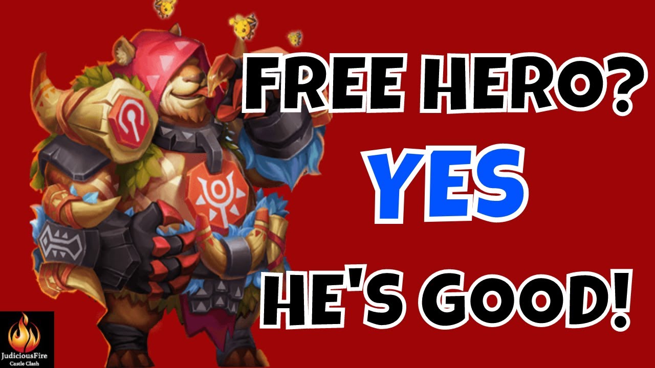 Castle Clash FREE HERO Jumbear Unstoppable Tank
