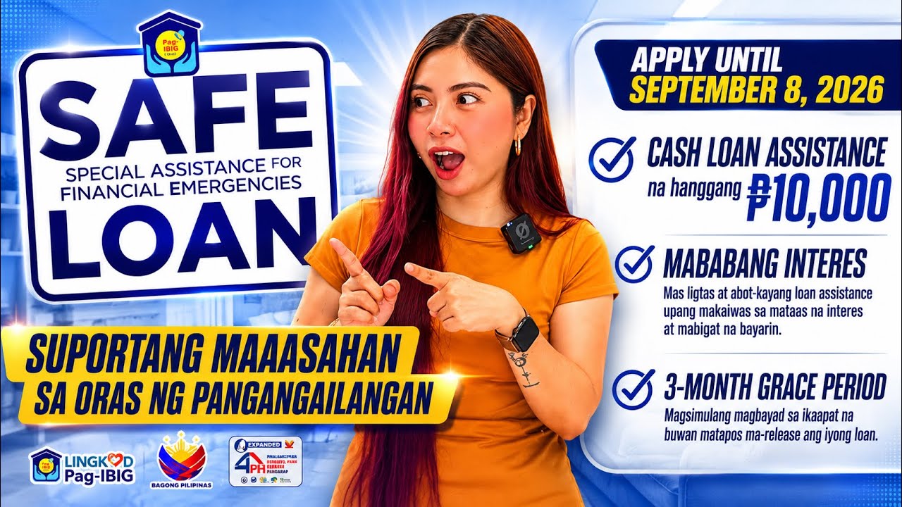 PAG-IBIG FUND SAFE LOAN 2026 MAY CASH NA P10,000? PAANO BA MAG-APPLY? 