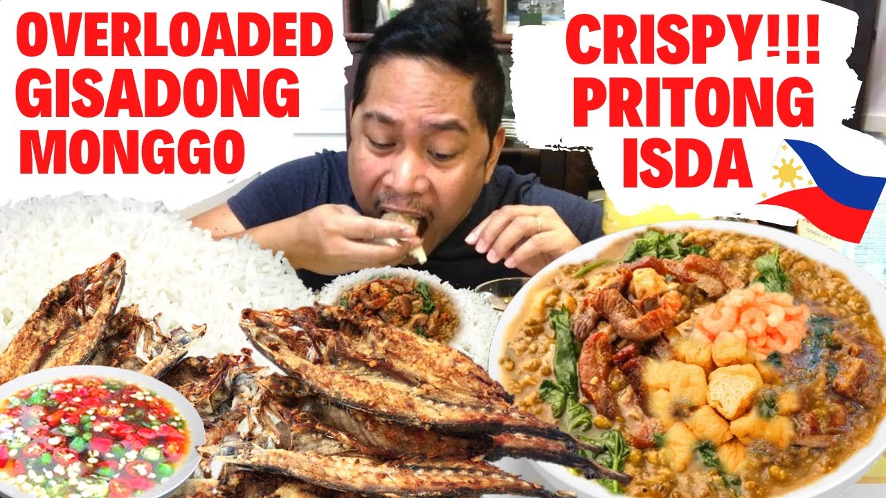 OVERLOADED MONGGO GUISADO!!! CRISPY PRITONG ALUMAHAN!!! Filipino Food. MUKBANG. PINOY.