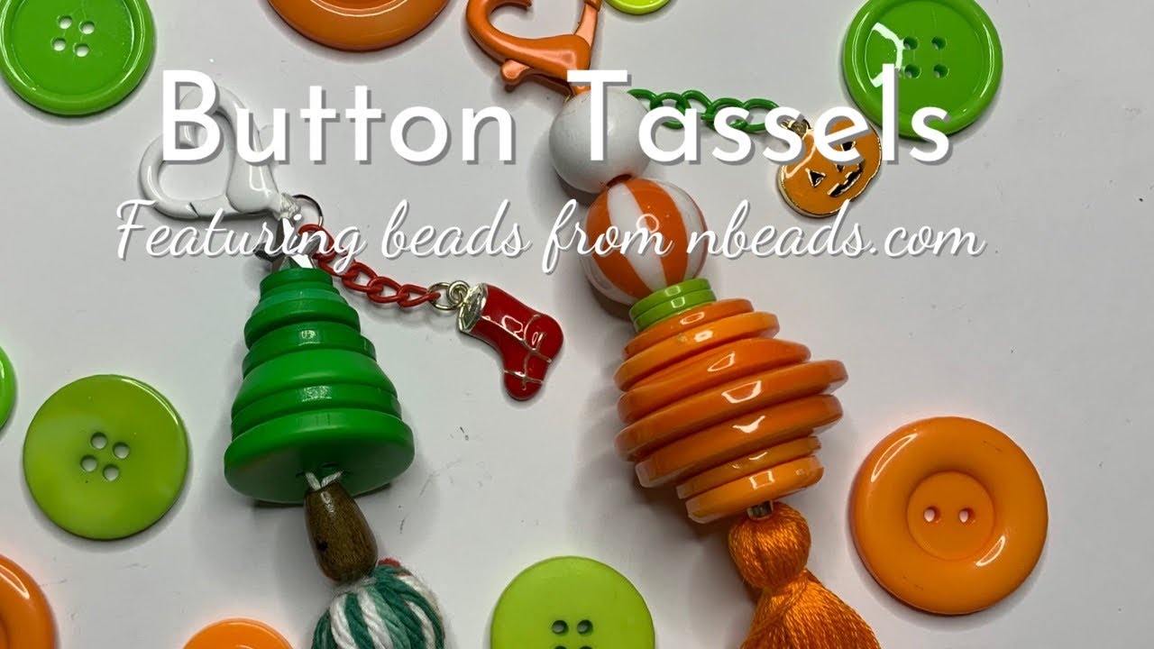 Beads and Buttons - The cutest tassels!! Featuring beads from nbeads.com