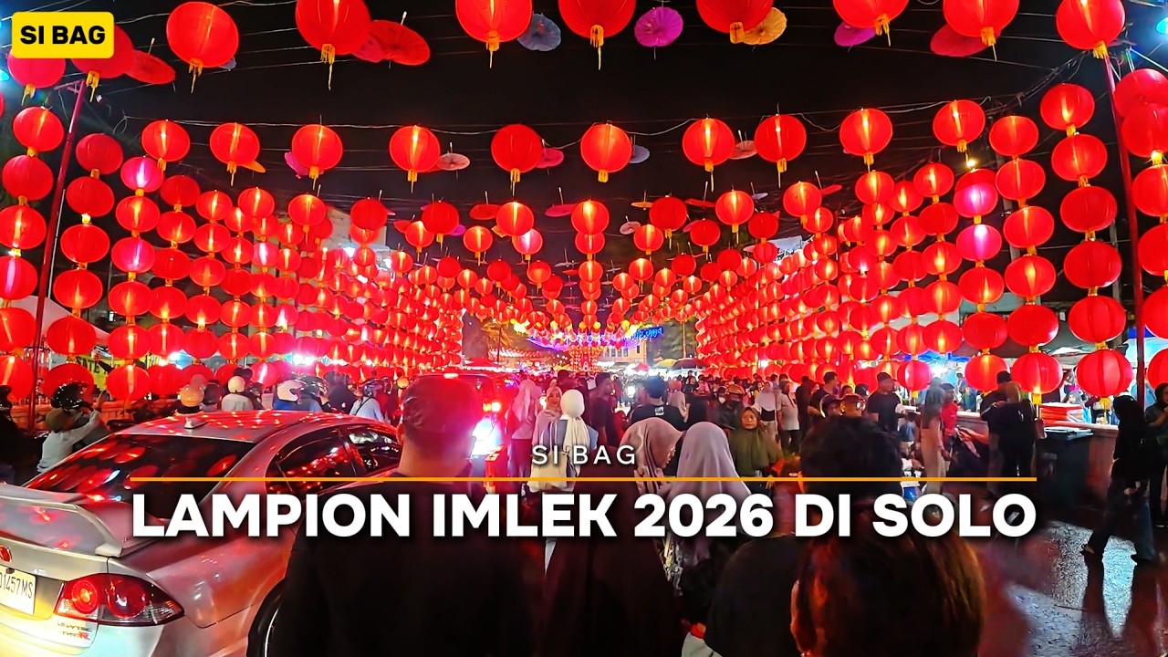 Lampion Imlek Tahun 2026 di Pasar Gede Solo