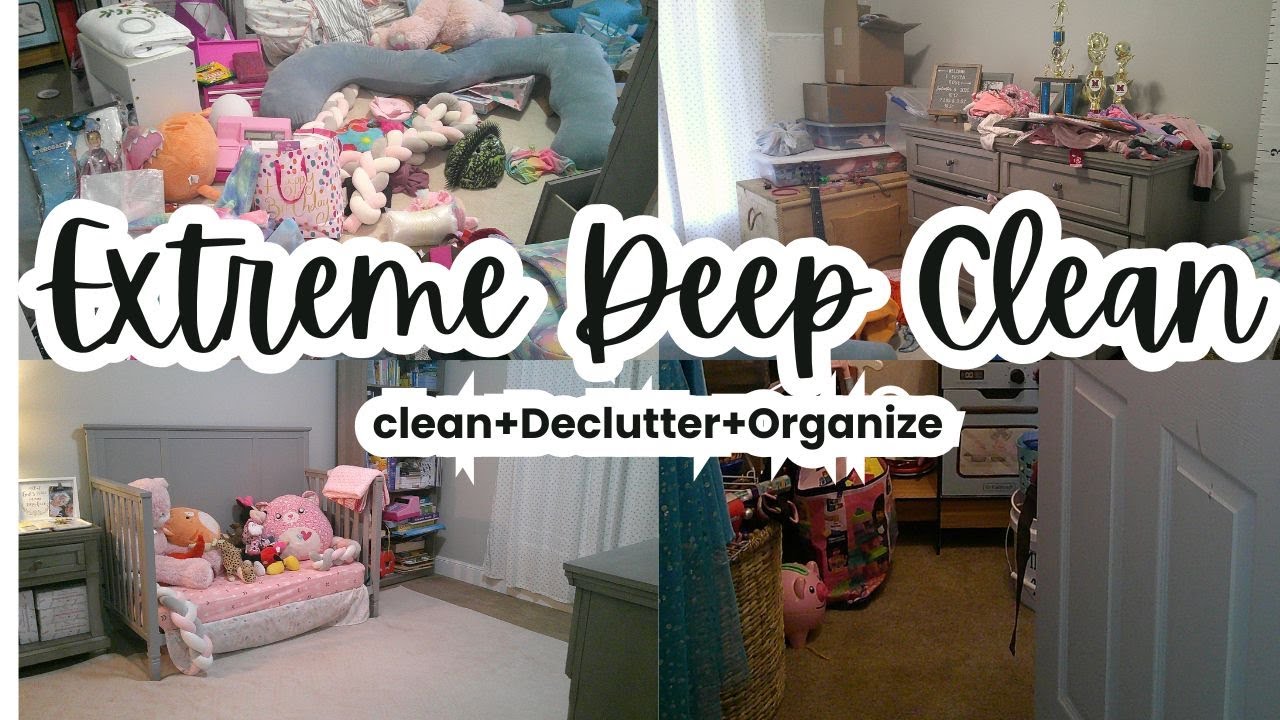 Extreme Deep Clean & Declutter // Kids Bedroom Organization Transformation
