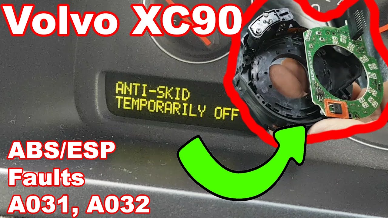 Volvo XC90 Anti-skid (ESP) warning... Fault finding and repair.