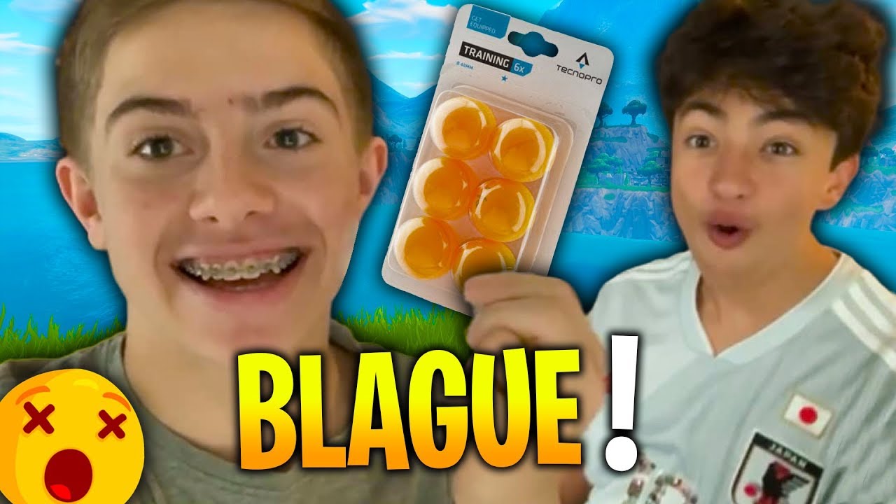 LA BLAGUE DES BALLES DE PING PONG SUR FORTNITE !!! Ft Inoxtag
