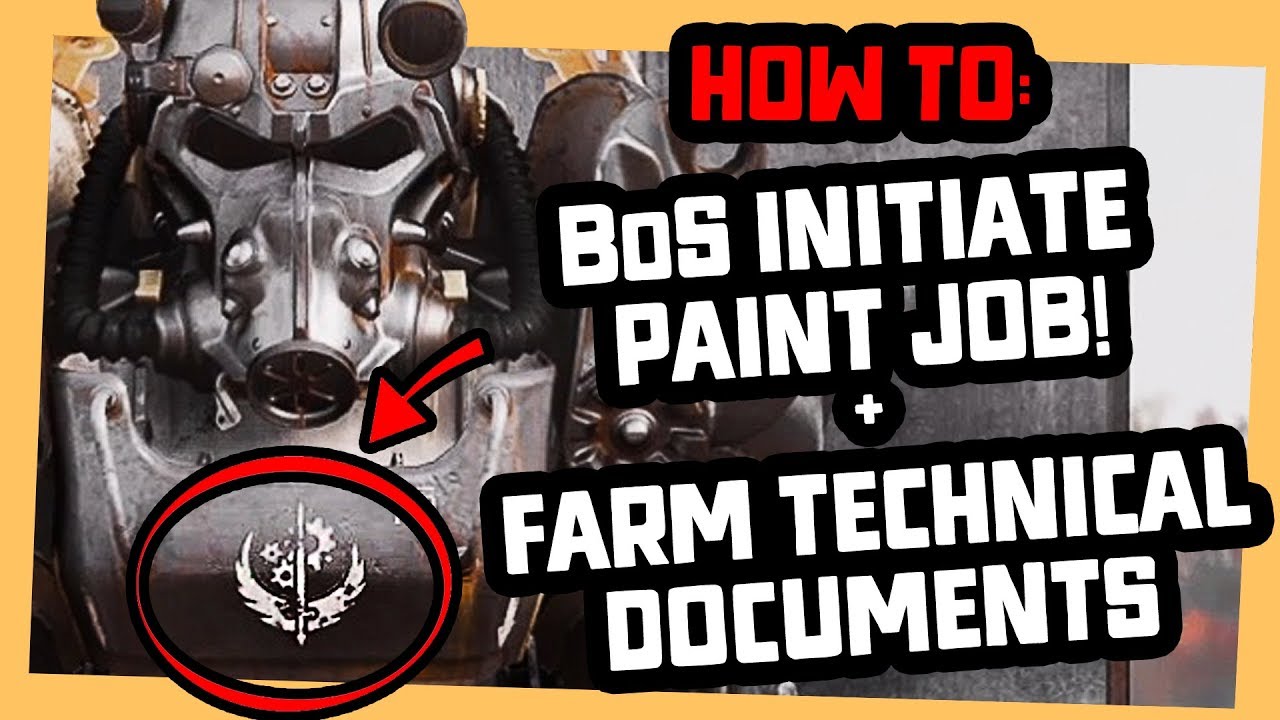 Fallout 76 | Unique BoS Initiate Power Armor PAINT JOB!