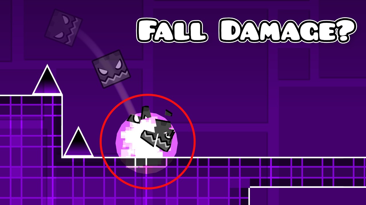 Geometry Dash, But With FALL DAMAGE
