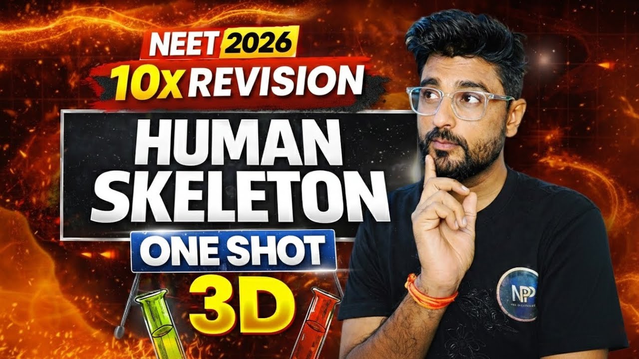 #01 Human skeleton! Full chapter with All trick and concepts , PYQ NEET 2026