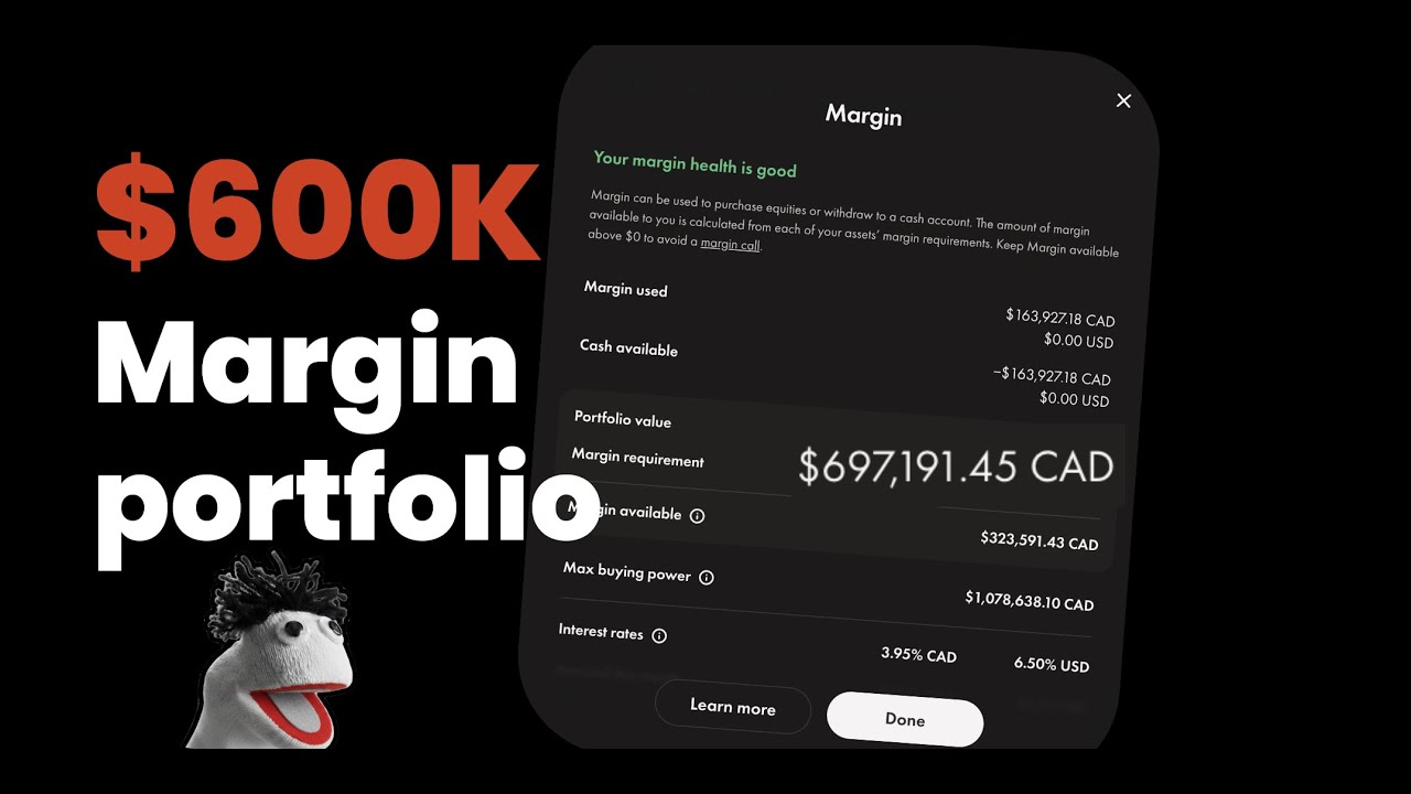 Margin investing at 28 | 600k portfolio Wealthsimple