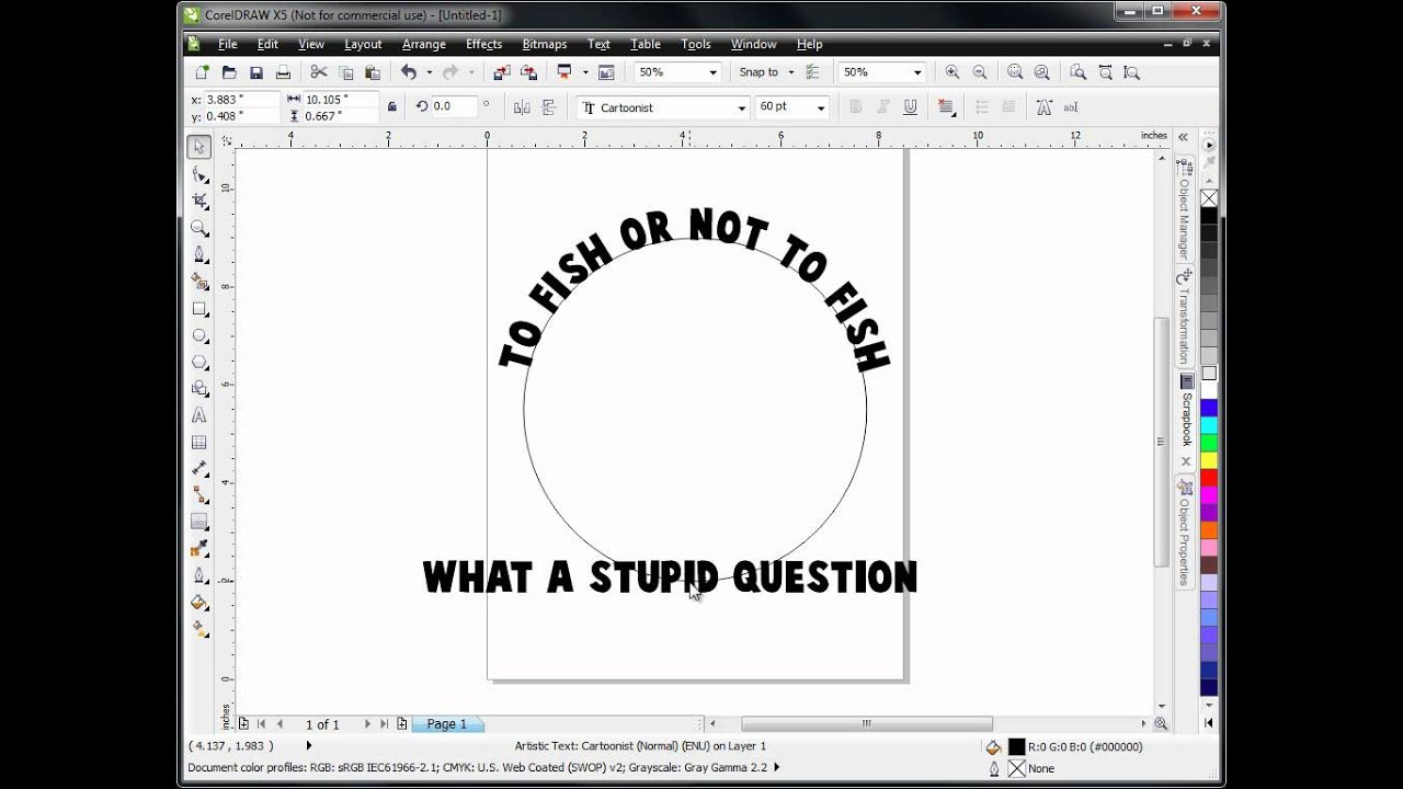 CorelDraw tutorial for scroll saw pattern designers. Lesson 006